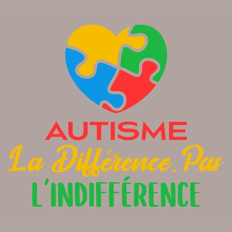 Avril Bleu Autisme Différence Pas Indifférence