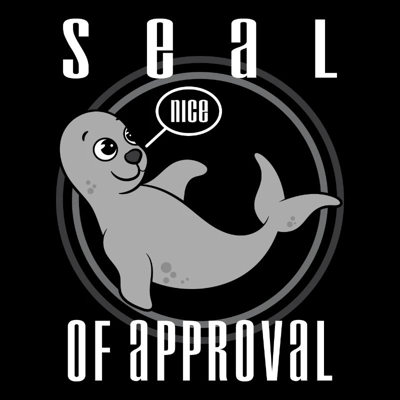 Impressionnant et tendance Tshirt Designs Sceau d'approbation