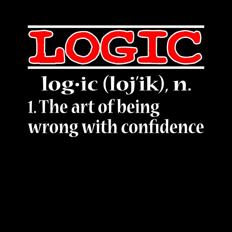 "It All Make Sense Wearing Logic" tee design for