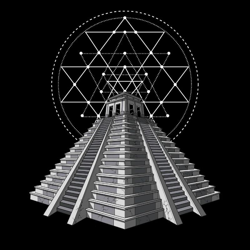 Aztec Mayan Pyramid Ancient Sacred Geometry