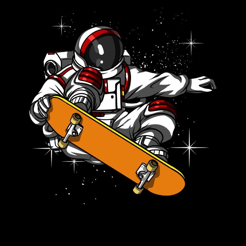 Astronaute de l'espace Skateboard Cosmic Galaxy Skater