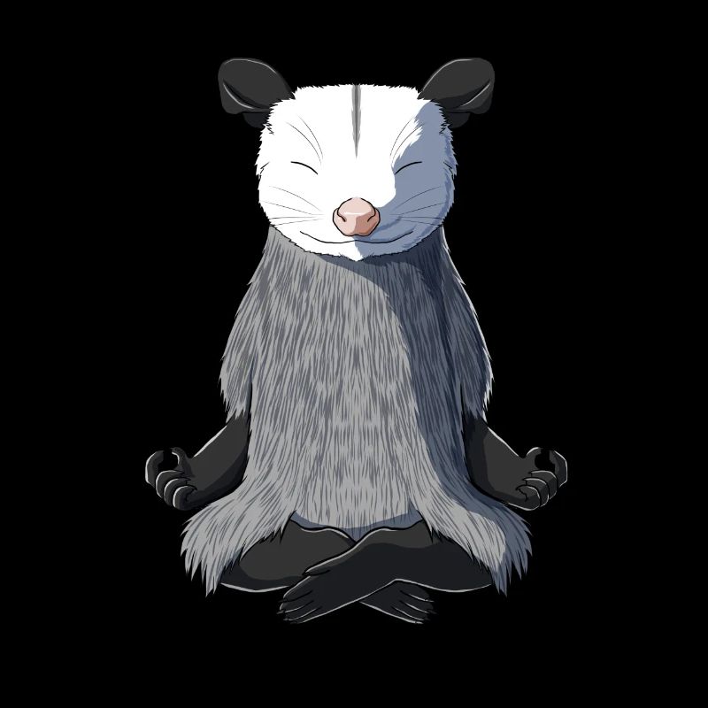 Opossums Meditiert