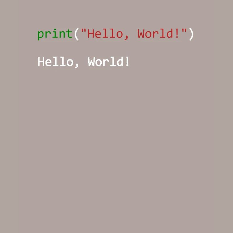 Hello World lustiges Geschenk Python Programmierer