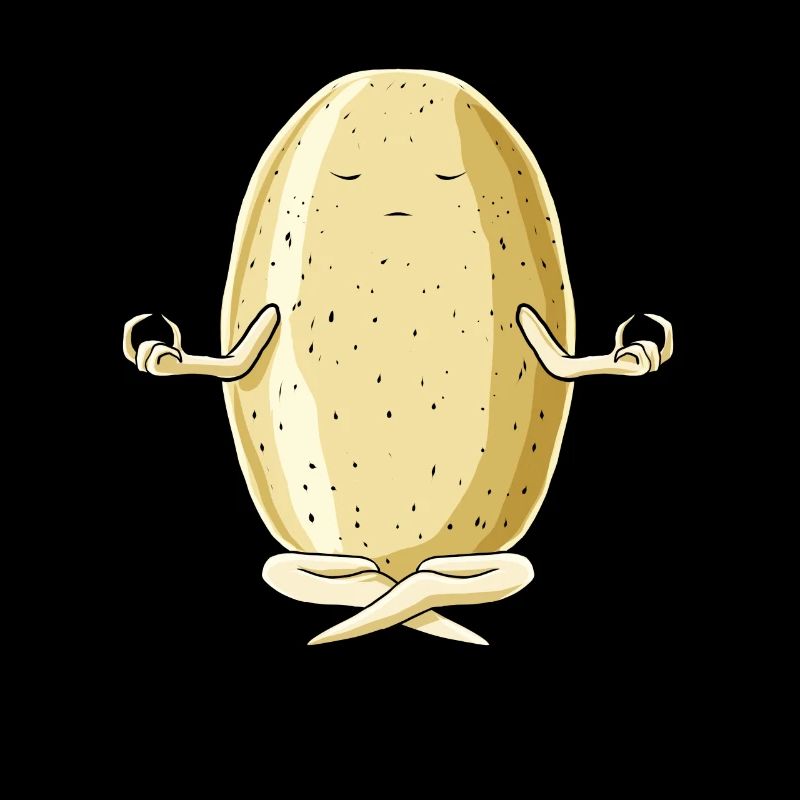 Meditierende Kartoffel