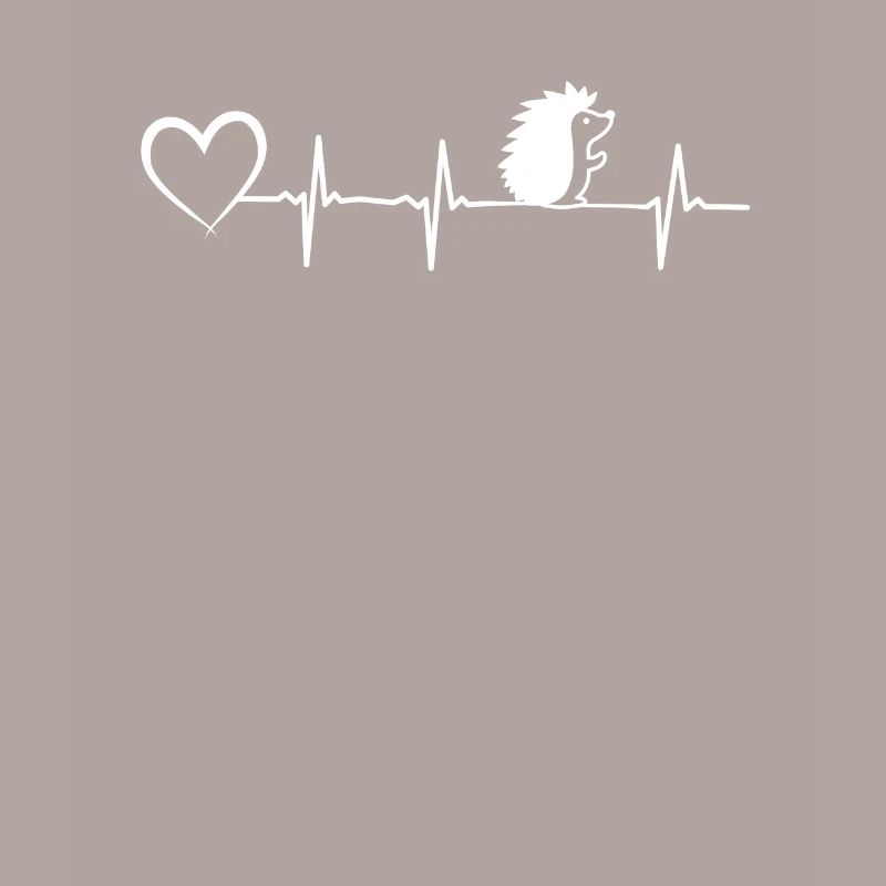 Conception de battement de Hedgehog Hart avec amour de hérisson de coeur