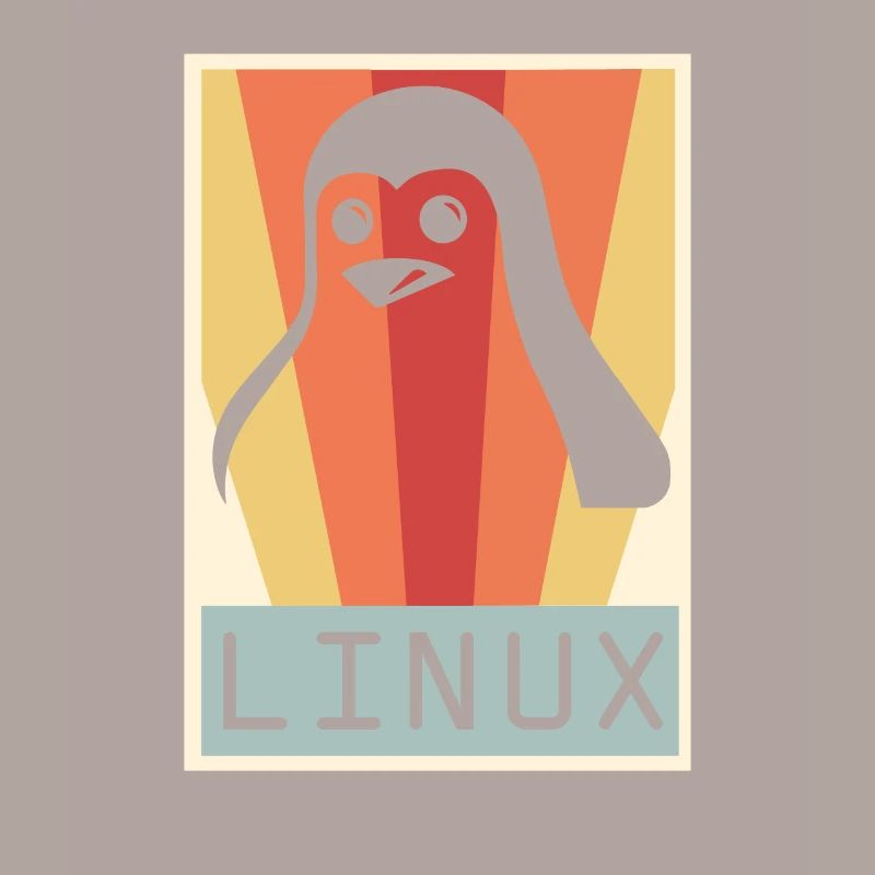 Geek Linux Pingouin PC Nerd IT Expert