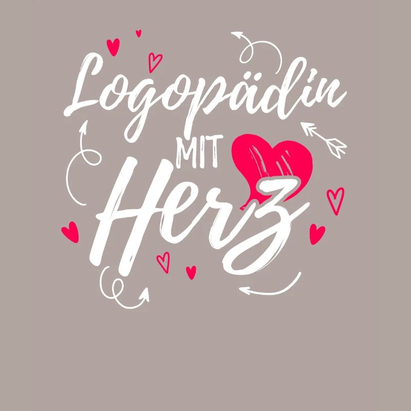 Logopädin mit Herz Geschenkidee