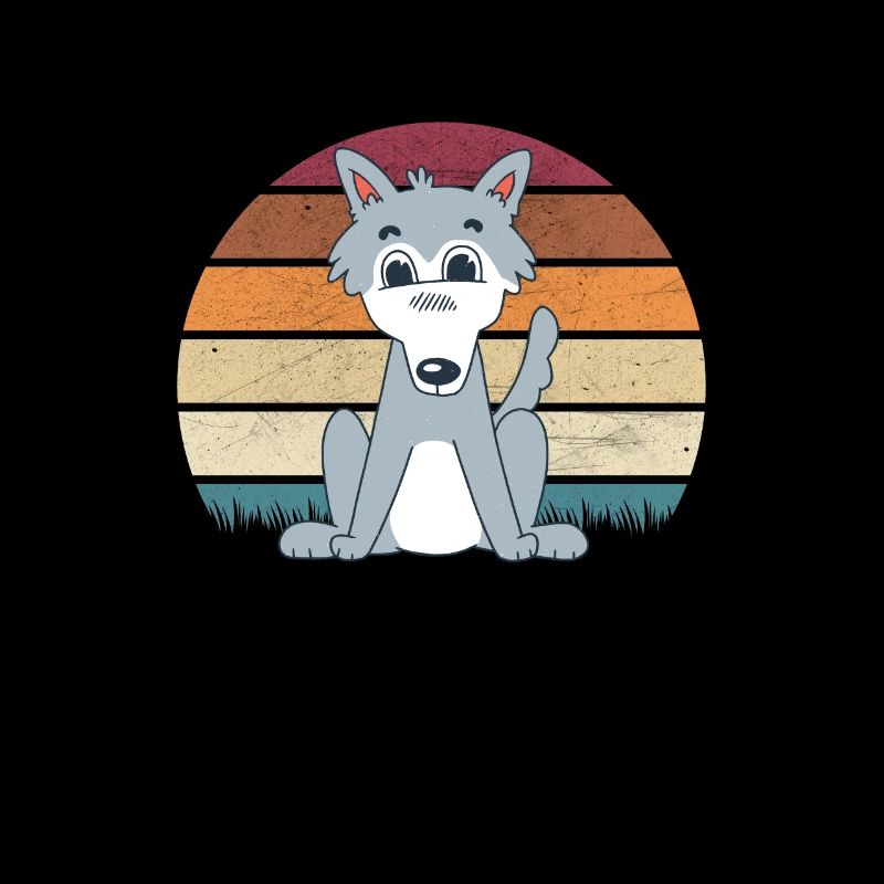 Bébé loup mignon