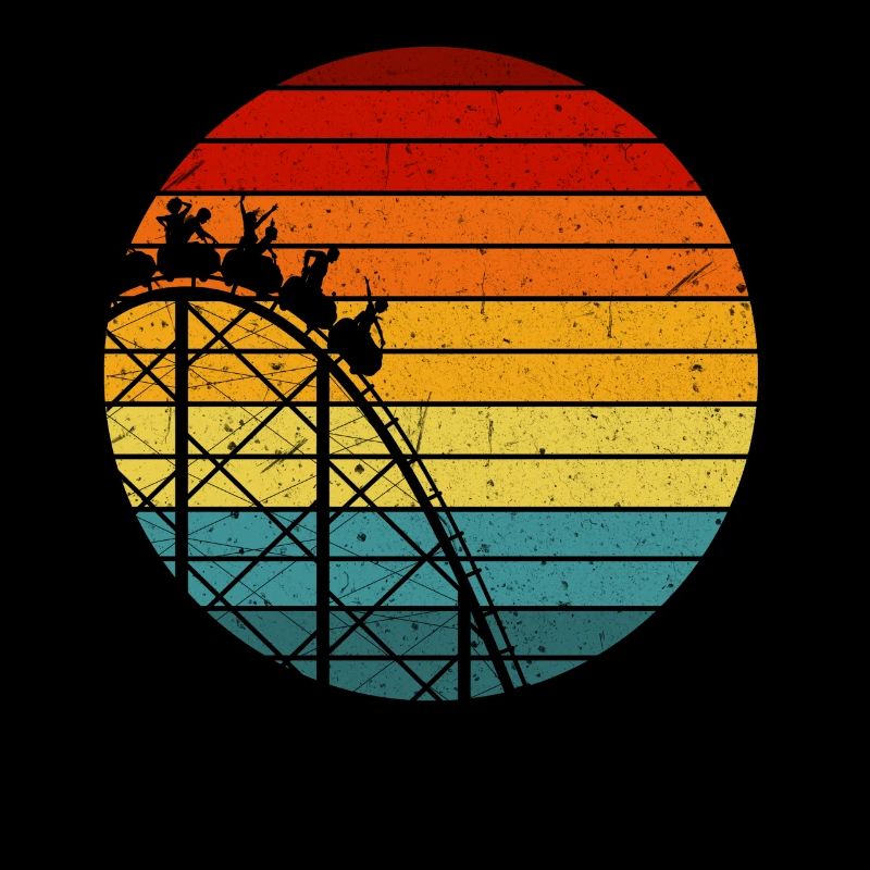 Vintage Achterbahn Design