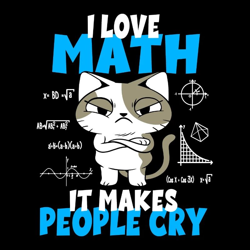 Idée cadeau chats étudiants professeurs de mathématiques