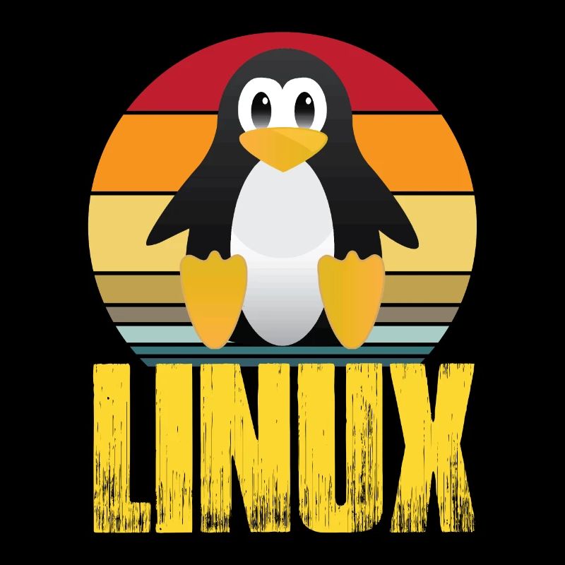 Linux Retro Vintage Geek Style Hacking