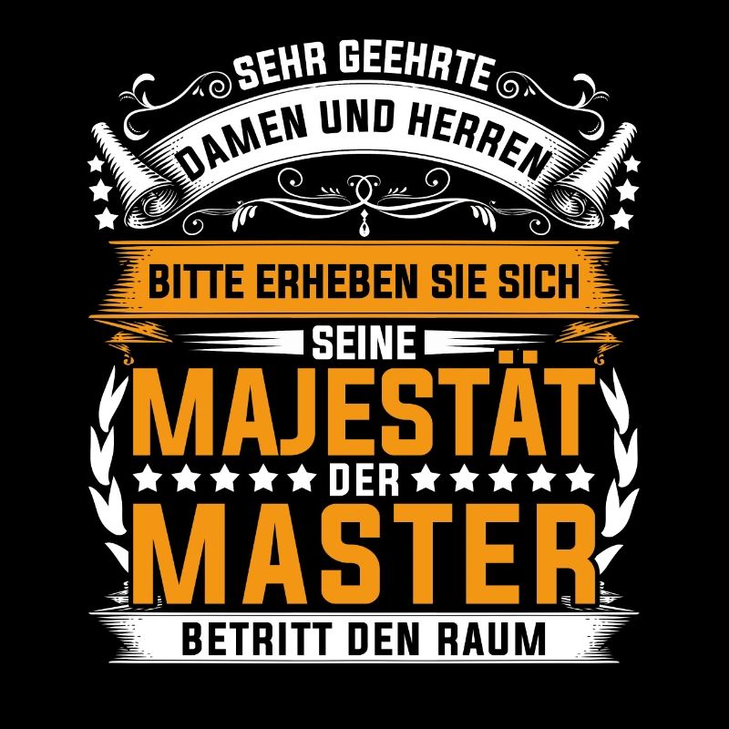 Abschluss Mastertitel Majestät Master Absolvent