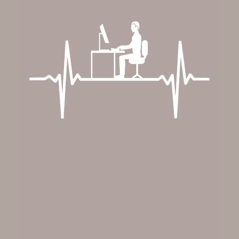 Computer ECG Heartbeat Programmer PC Nerd Pulse