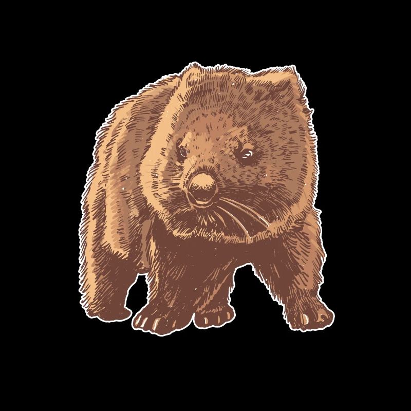 Süßes Wombat Geschenk Beuteltier Australien Reise