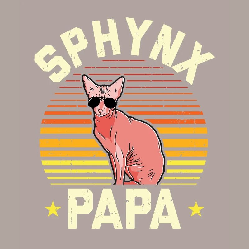 Sphynx Papa Sphynx Katze Katzenbesitzer Geschenk