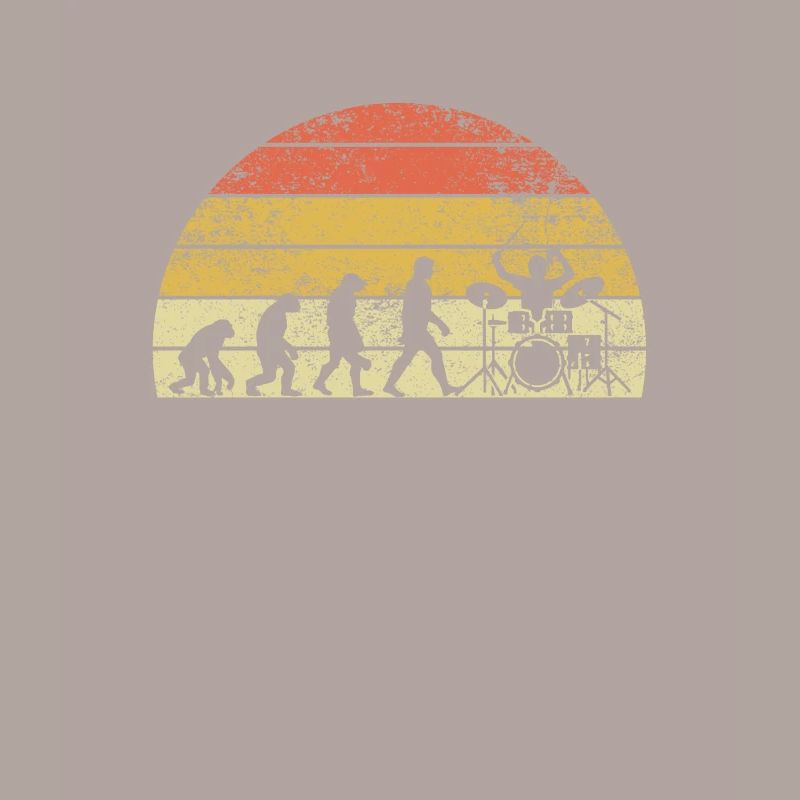 Drummer Evolution Sunset Schlagzeuger