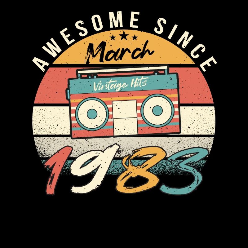Mars 1983 Idée cadeau vintage