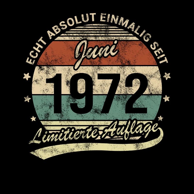 Absolut Einmalig Seit Juni 1972 Geburtstag