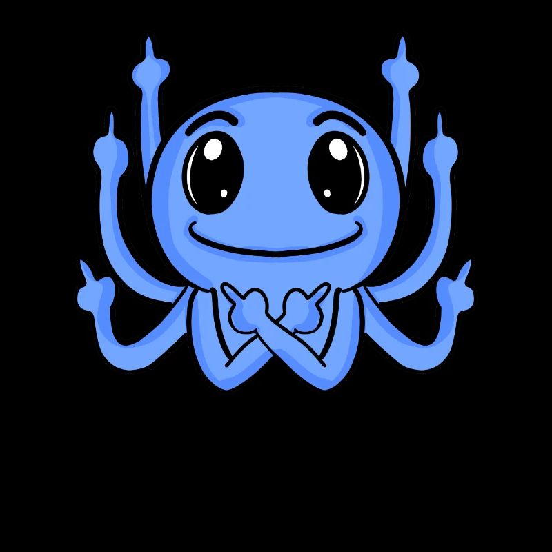 Kraken Middle Finger Funny