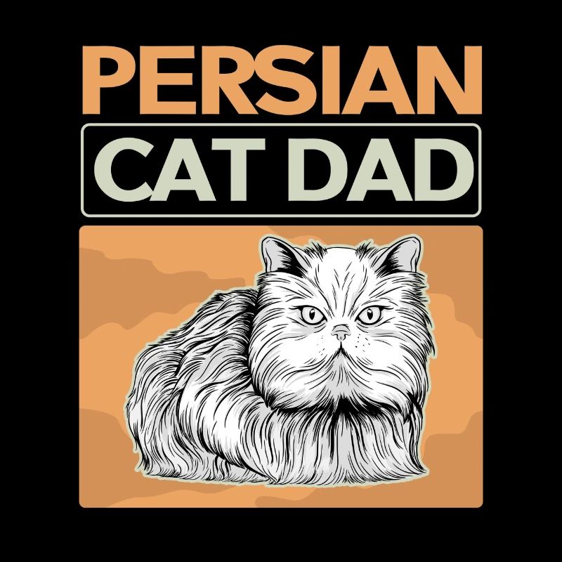 Chat persan | Chat papa chat propriétaire cadeau