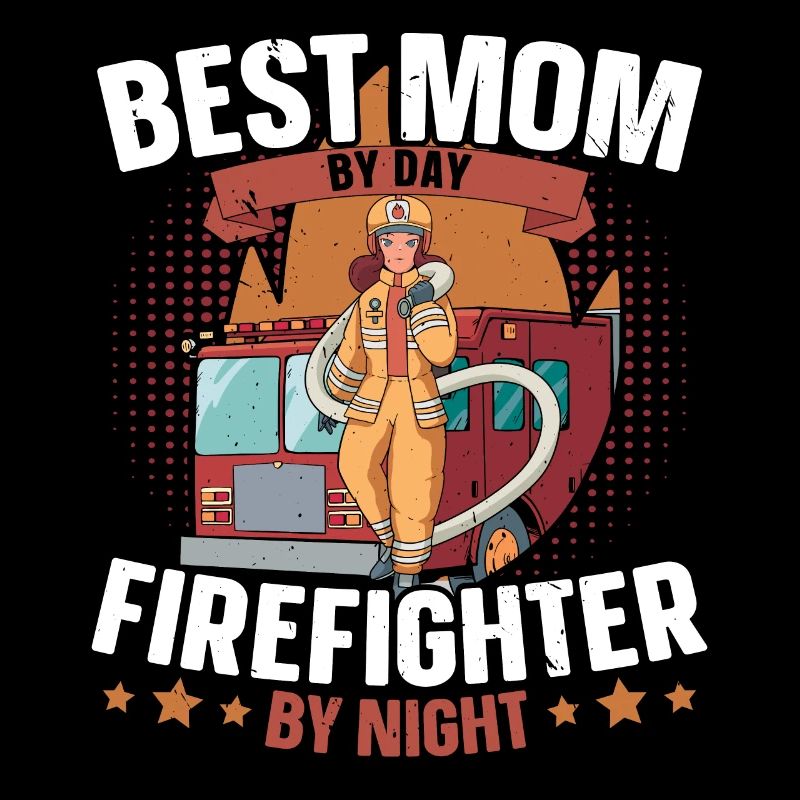 Meilleure mère pompier de jour au feu de nuit
