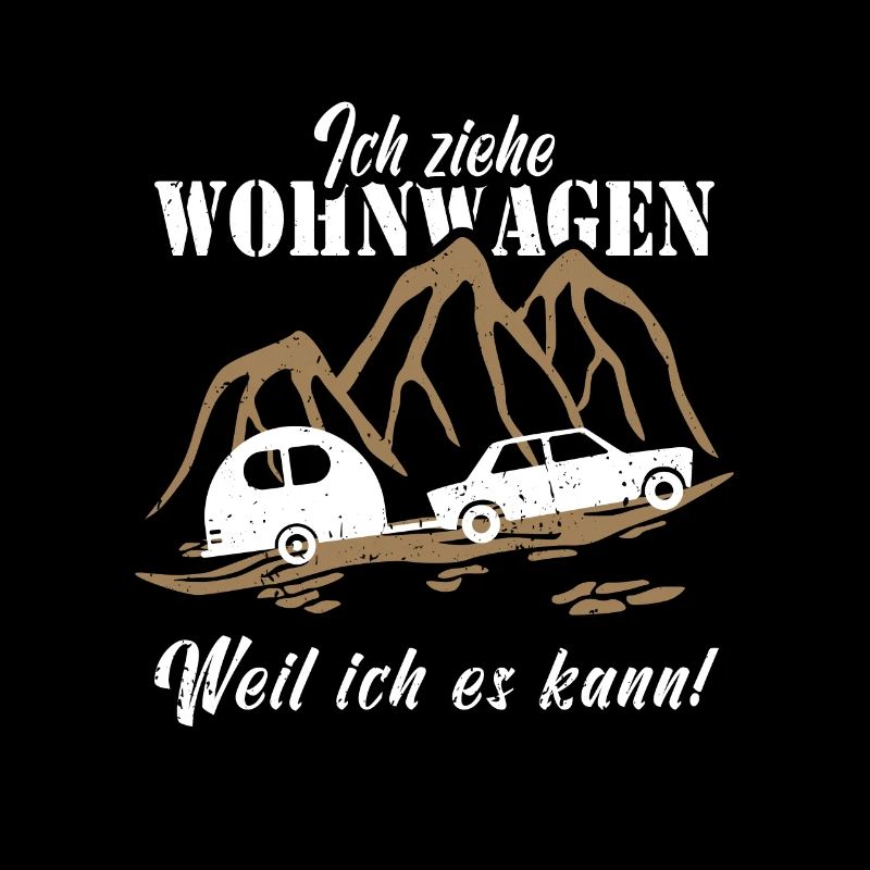 Ich ziehe Wohnwagen