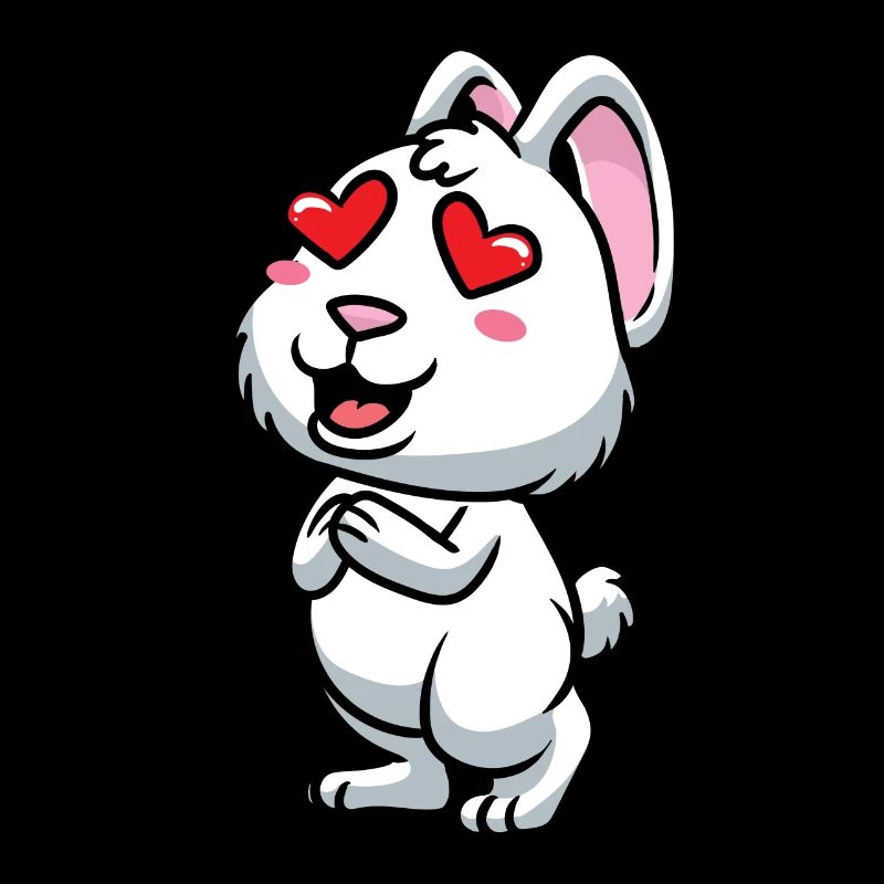 White Rabbit Emoticons Rabbit