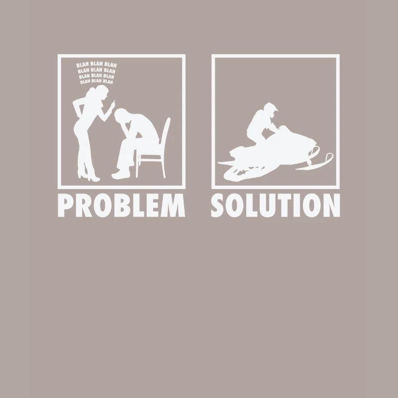 Winter Snow Jet Ski Snowmobile Statement Problem
