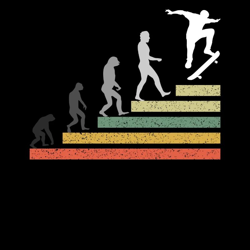 Retro Skating Board Skate Evolution Skateboard