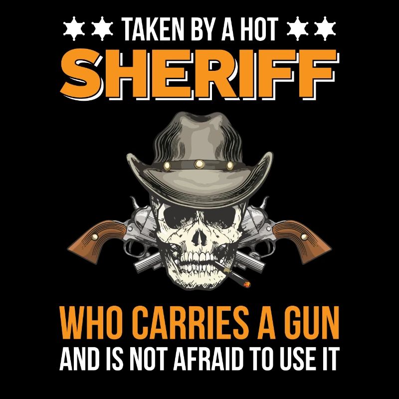 Sheriff mit Revolver Abzeichen Sheriffstern