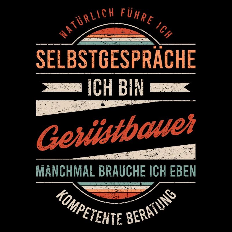 Gerüstbauer Arbeitskollege Kollege Geschenk Retro