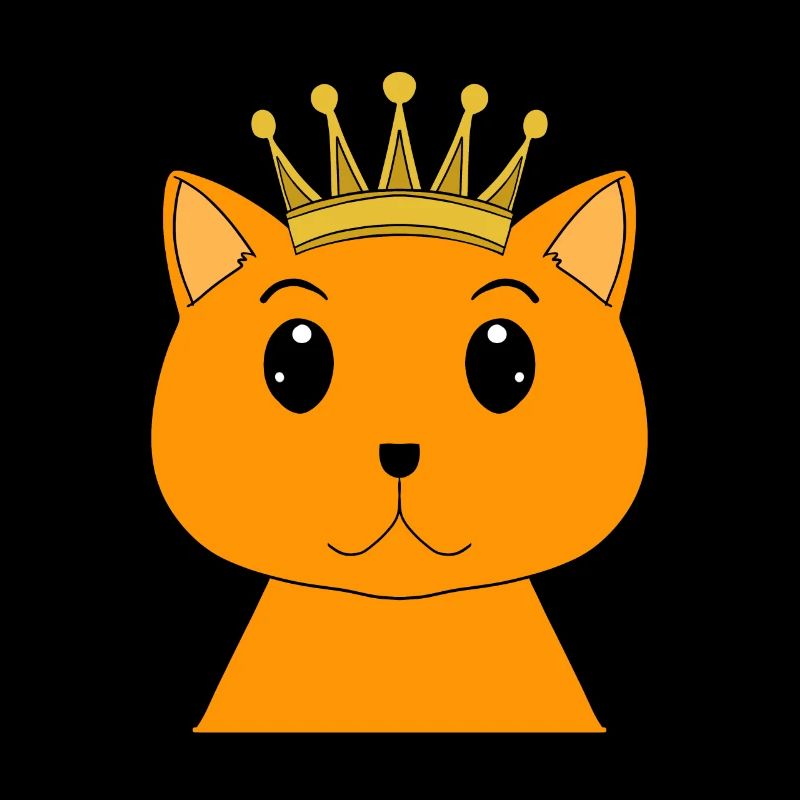 Chat avec couronne - Chat persan avec couronne