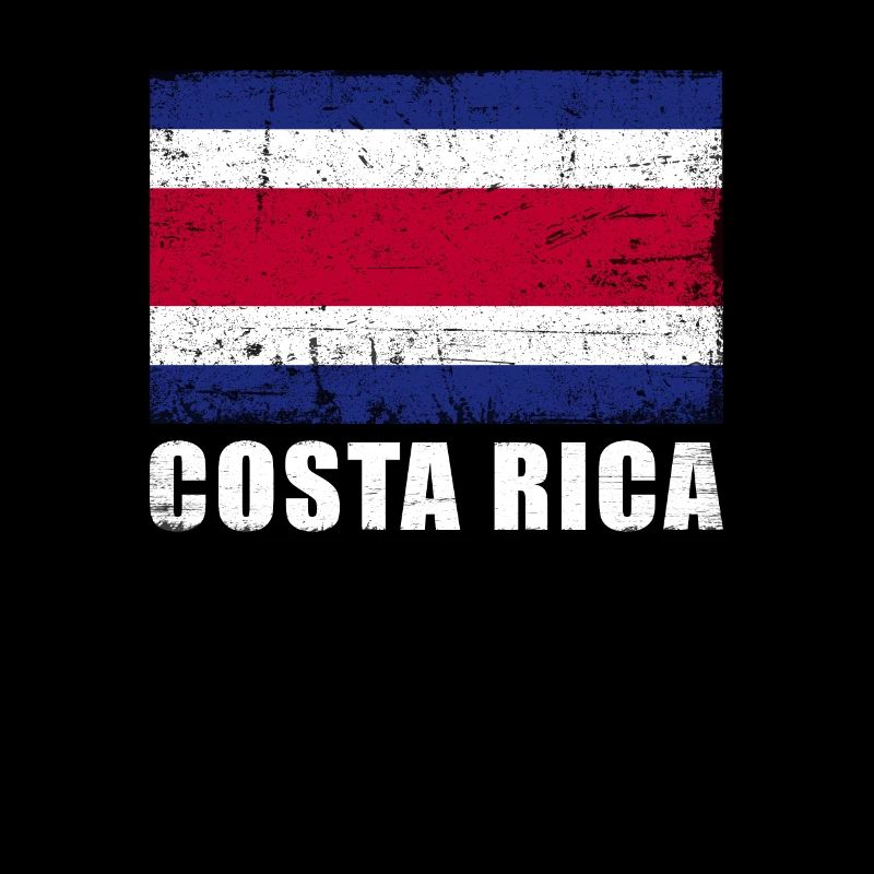 Drapeau du Costa Rica Grunge Drapeau du Costa Rica