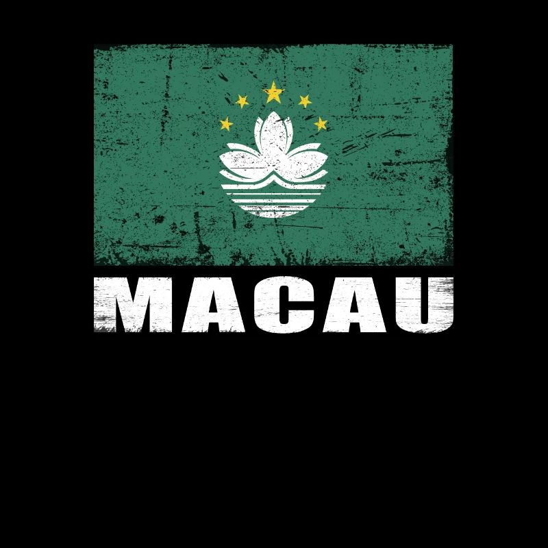 Drapeau de Macao Grunge Drapeau de Macao