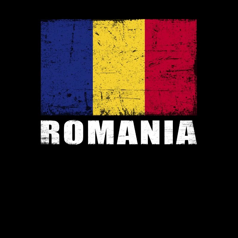 Roumanie Drapeau Grunge Roumanie Drapeau