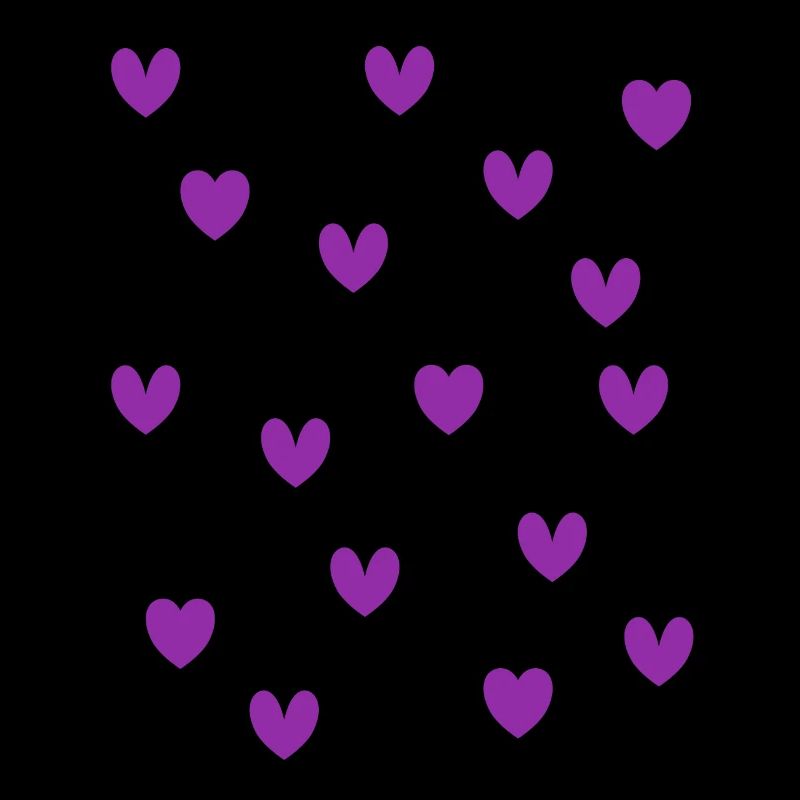 Cœurs violets