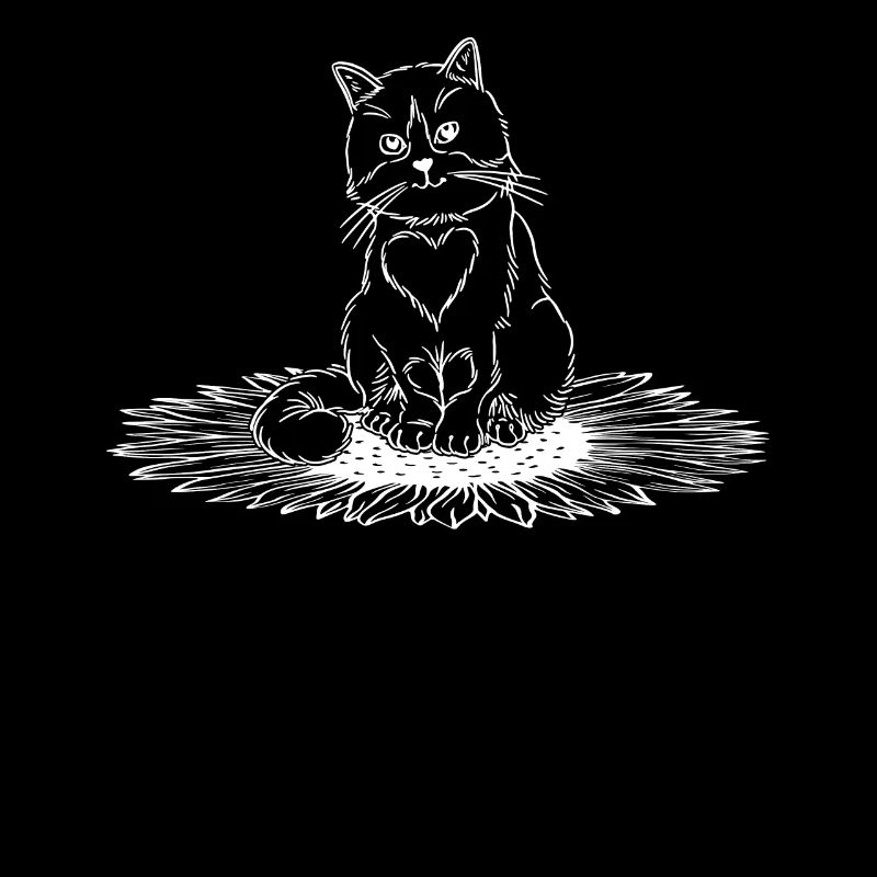 Chat Tournesol Propriétaire de chat Mignon Chat L