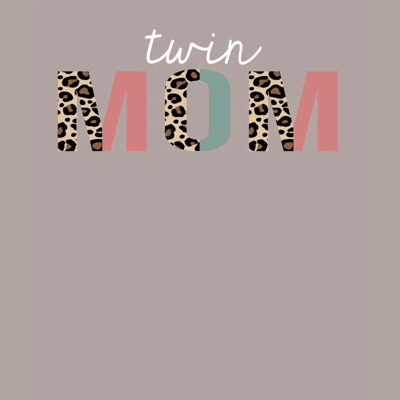 Zwillingsmutter Leopard Print Lustiges Geschenk