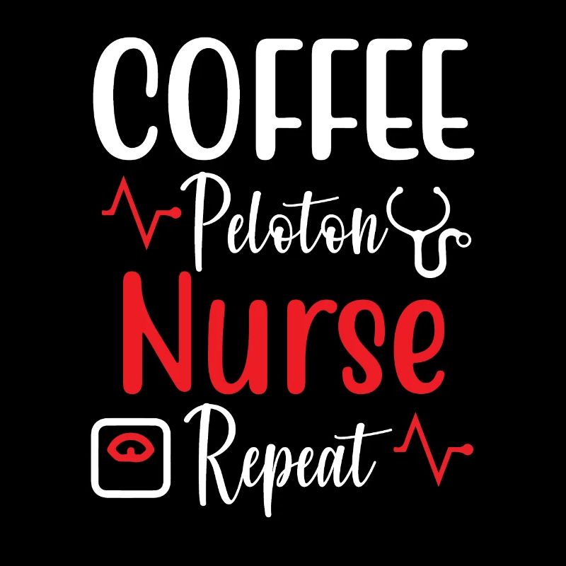 Kaffee Peloton Krankenschwester Repeat