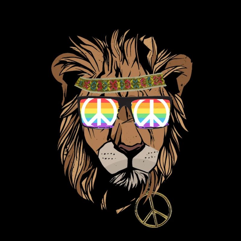 Hippie Peace Groovy Flowerpower Boho Woodstock