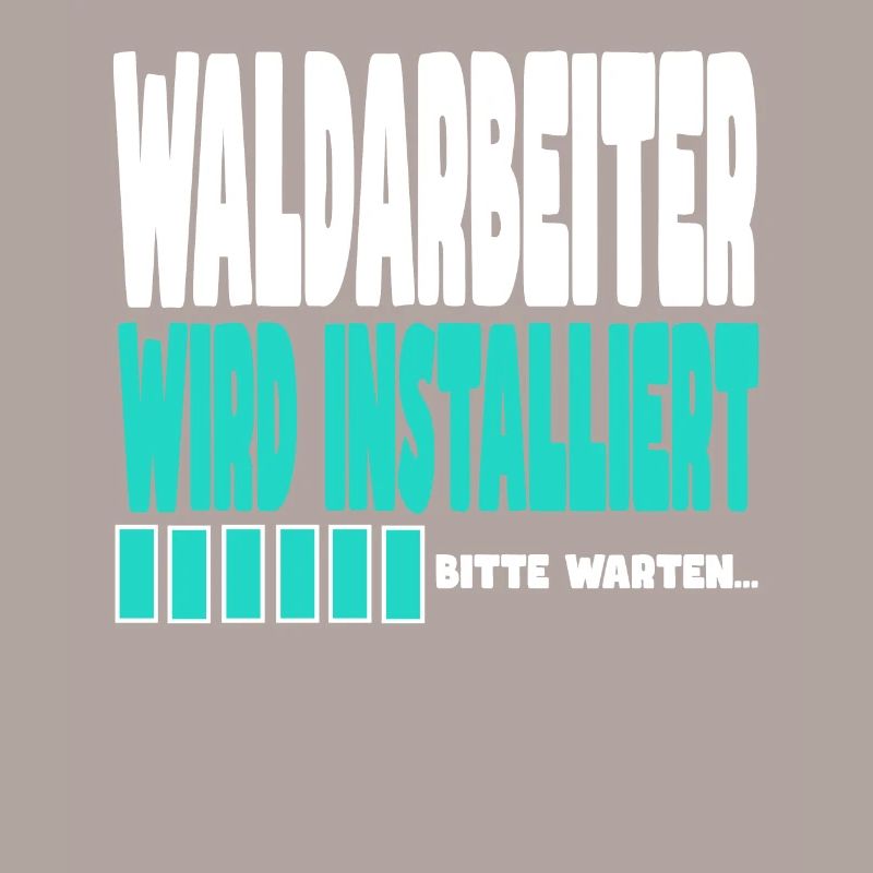 Waldarbeiter wird installiert