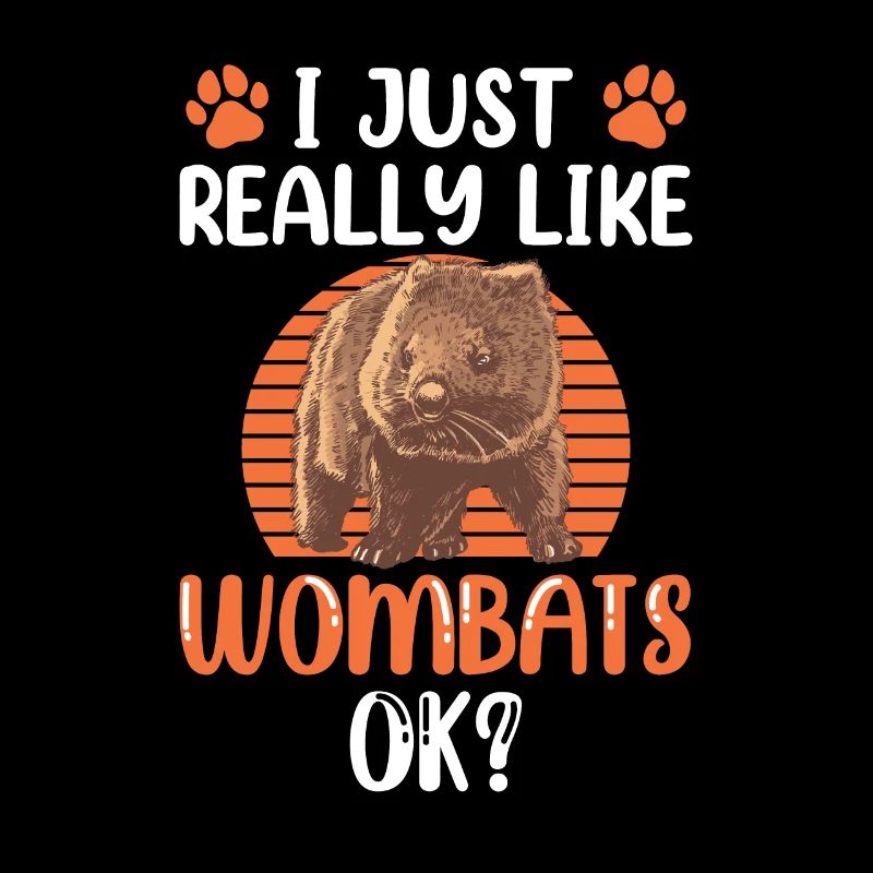 Ich mag einfach Wombat Australien Beuteltier