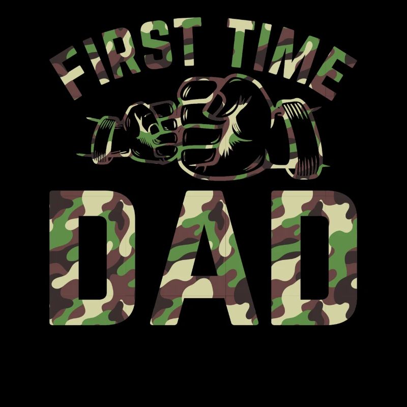 First Time Dad Camouflage Flag Daddy To Be - New D