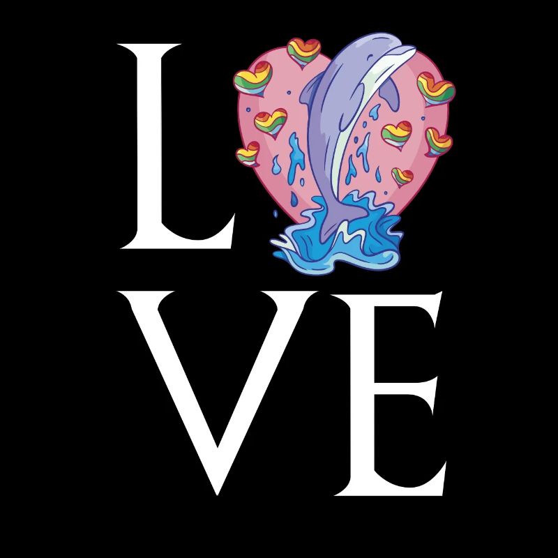 Dolphin Love Whale Cute Dolphins Underwater World M