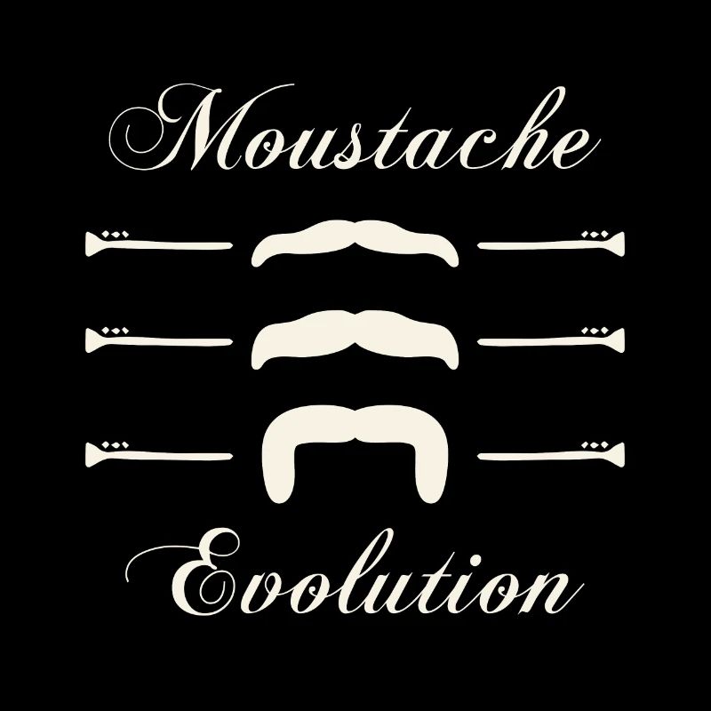 moustaches évolution, Idée cadeau d'élégance.