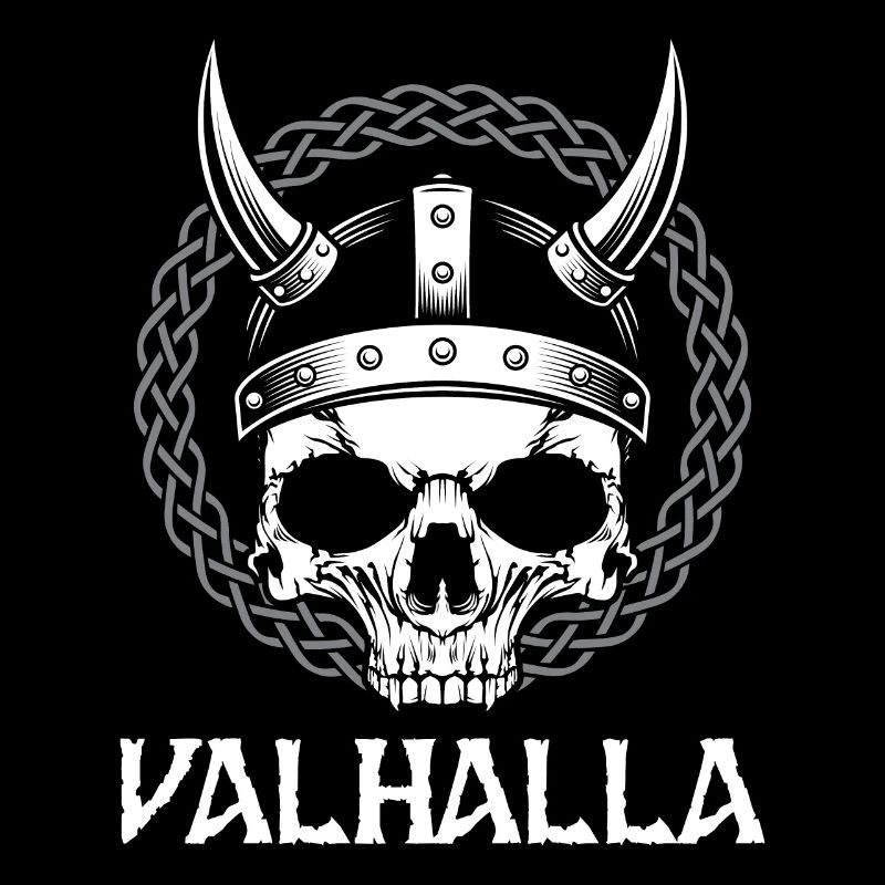 Valhalla Skull Viking Odin Warrior Mythology