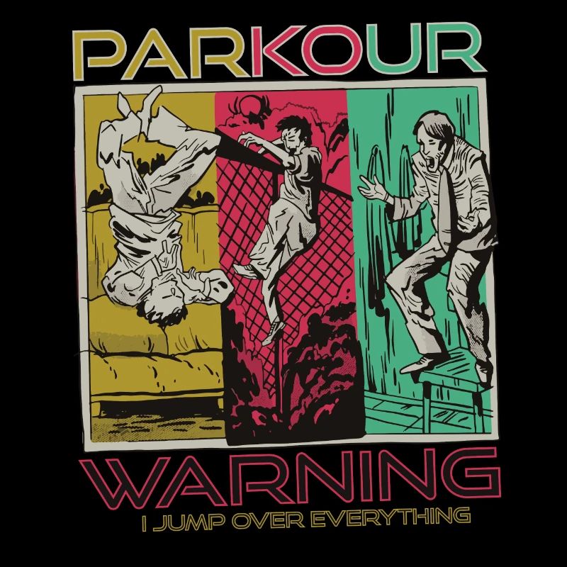 Parkour centre-ville course saut freestyle coureur