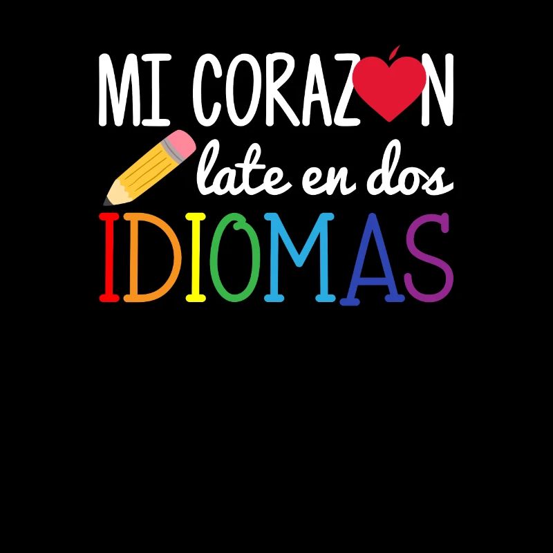 Mi corazon late en dos idiomas, bilingual Spanish