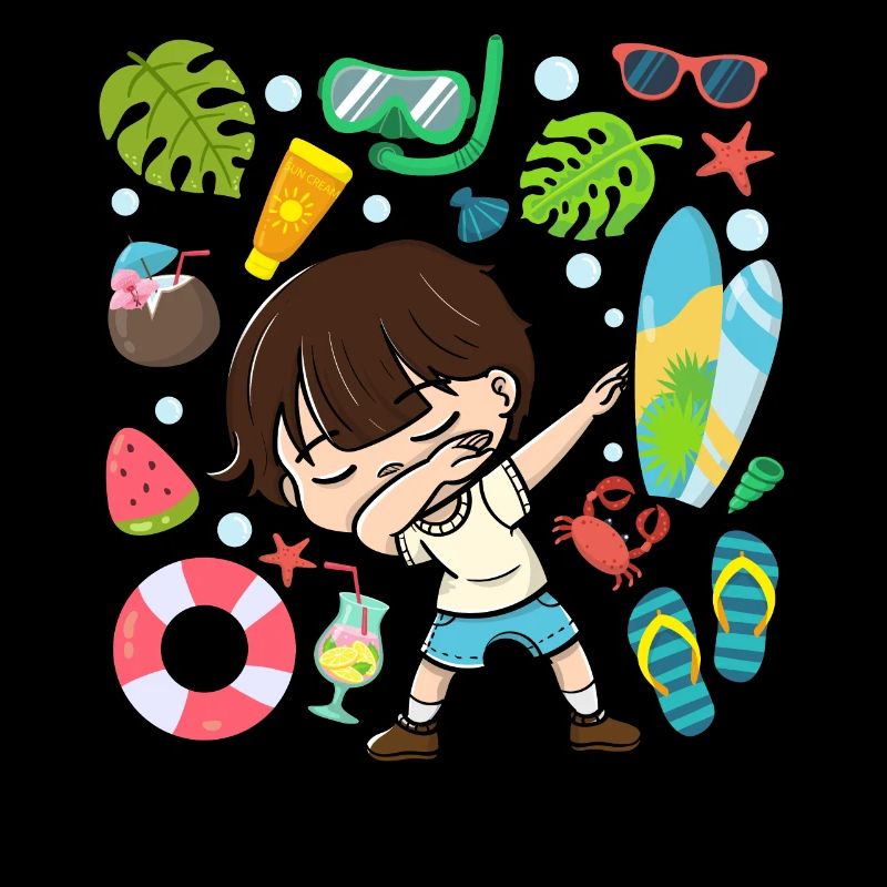 Dabbing Boy Beach Mode de vie Été Modéré