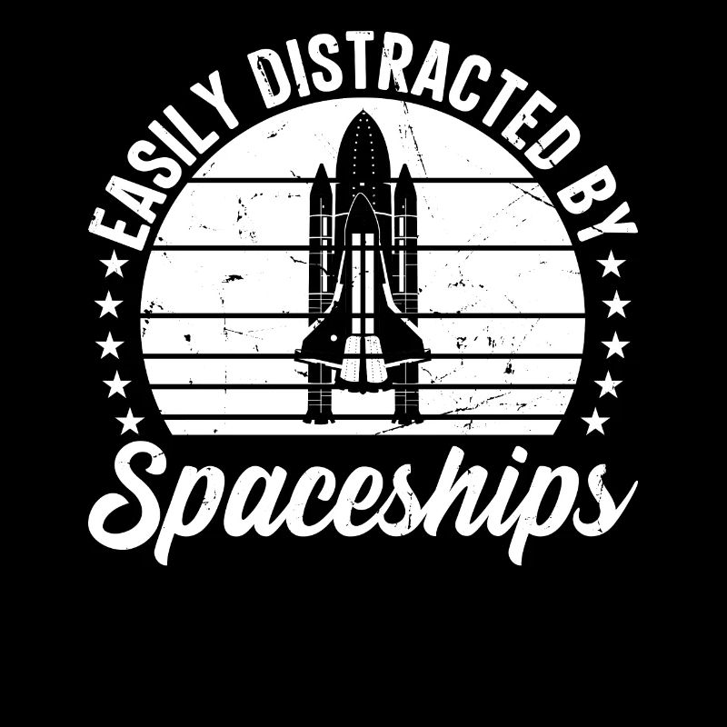Rocket Ship Space Ship - Easily Distracted By Spac